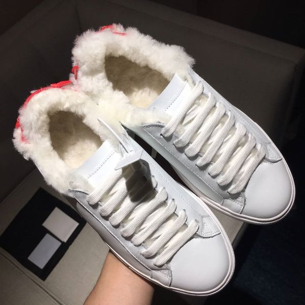 new designer women/men plush shoes red/blue with white genuine leather flat bottom ing, Black
new designer women/men plush shoes red/blue with white genuine leather flat bottom ing, Black