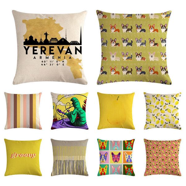 geometric yellow geometry cushion cover striped flower rectangle pillowcase living room four-piece set decor zy1367
geometric yellow geometry cushion cover striped flower rectangle pillowcase living room four-piece set decor zy1367
