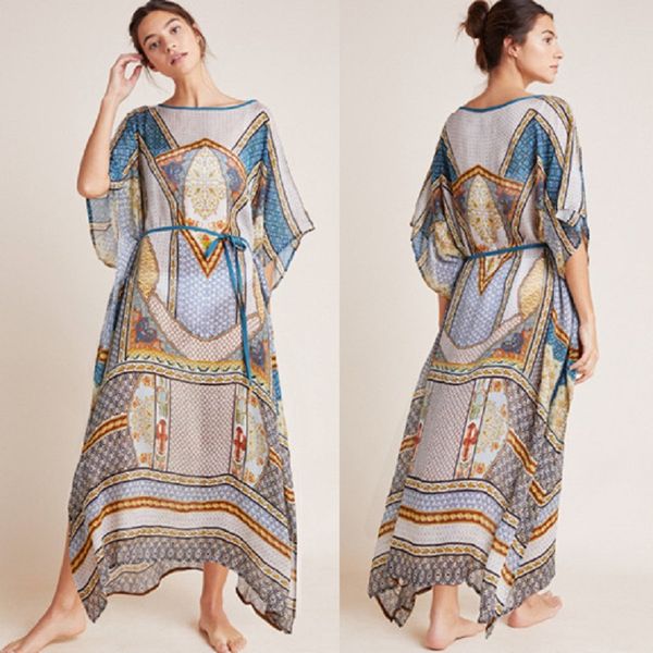 kaftan tunic kimono dress ladies summer women evening maxi party plus size, Blue;gray
kaftan tunic kimono dress ladies summer women evening maxi party plus size, Blue;gray