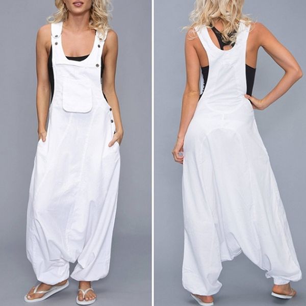 womens loose jumpsuits harem pants wide leg pants sleeveless pockets bib jumpsuit siamese trousers for ladies large size s-2xl, Black;white
womens loose jumpsuits harem pants wide leg pants sleeveless pockets bib jumpsuit siamese trousers for ladies large size s-2xl, Black;white