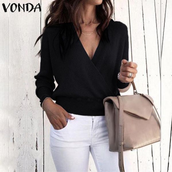 vonda fashion woman blosue v neck long sleeve boulses 2020 spring autumn office shirts bohemian blusas plus size s-5xl, White
vonda fashion woman blosue v neck long sleeve boulses 2020 spring autumn office shirts bohemian blusas plus size s-5xl, White