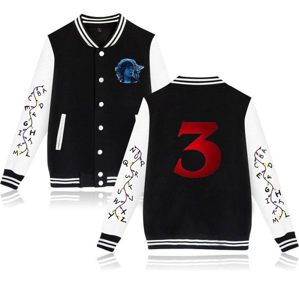 pop tv show stranger things 3 baseball jacket men hoodies sweatshirt steve demogorgon eleven dustin college baseball uniform, Black;brown
pop tv show stranger things 3 baseball jacket men hoodies sweatshirt steve demogorgon eleven dustin college baseball uniform, Black;brown
