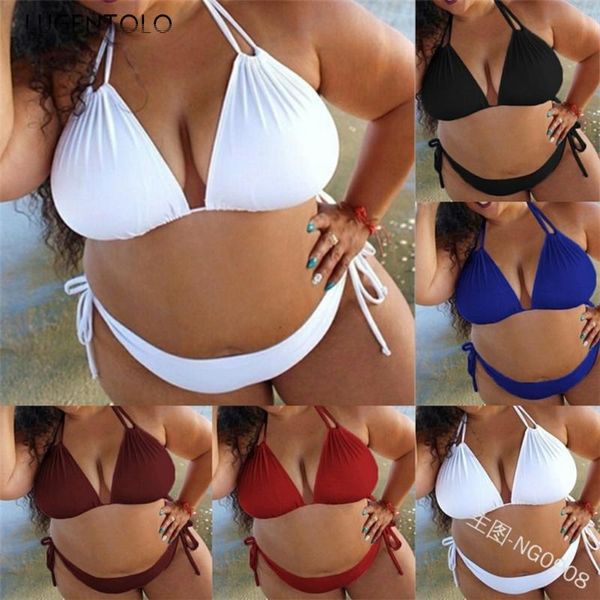 lugentolo micro bikini women plus size summer new solid hanging neck split bandage low waist wire bikinis
lugentolo micro bikini women plus size summer new solid hanging neck split bandage low waist wire bikinis