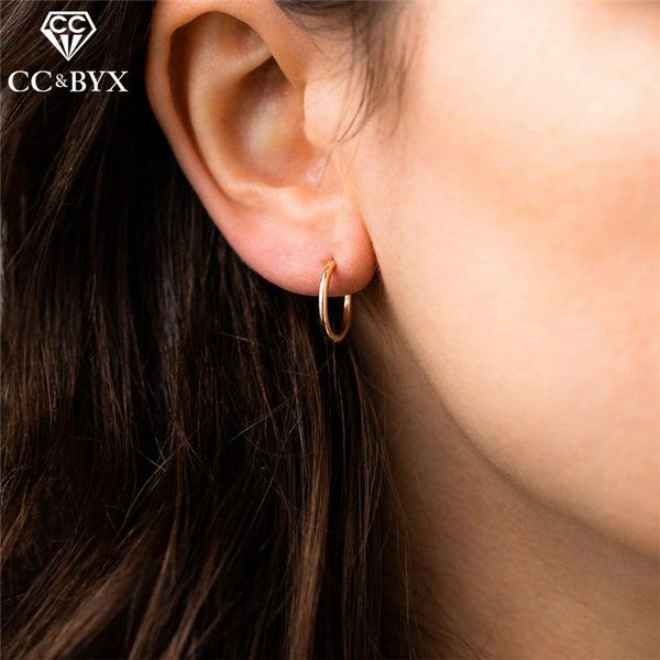 hoop earrings for women stainless steel simple smooth circle loop earring 14mm party fashion jewelry drop shipping ye25119, Golden;silver
hoop earrings for women stainless steel simple smooth circle loop earring 14mm party fashion jewelry drop shipping ye25119, Golden;silver
