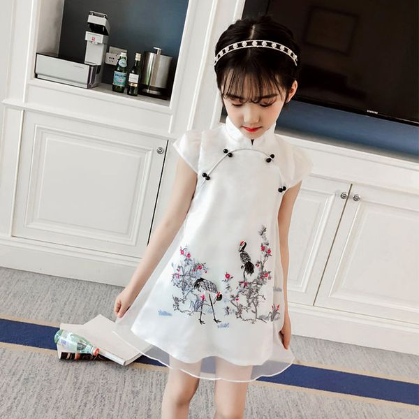 children qipao dress traditional chinese dress flower girls cheongsam for kids princess crane print mesh turtleneck clothes 2019, Red;yellow
children qipao dress traditional chinese dress flower girls cheongsam for kids princess crane print mesh turtleneck clothes 2019, Red;yellow