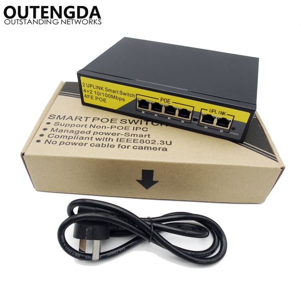2+4 ports 10/100mbs poe switch injector power over rj45 ethernet ieee 802.3afat switch for cameras ap voip built-in power 90watt
2+4 ports 10/100mbs poe switch injector power over rj45 ethernet ieee 802.3afat switch for cameras ap voip built-in power 90watt