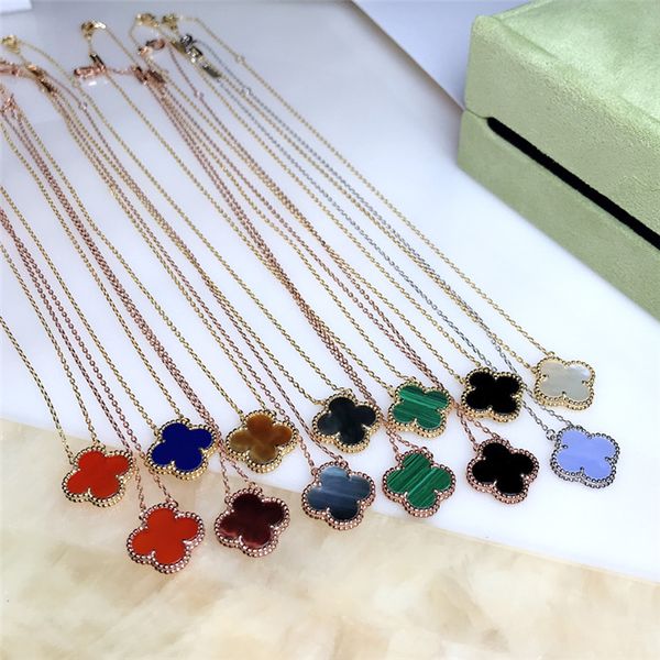 the new female 925 silver fashion classic double-sided four-leaf clover necklace female temperament ins clavicle chain necklace simple wild
the new female 925 silver fashion classic double-sided four-leaf clover necklace female temperament ins clavicle chain necklace simple wild
