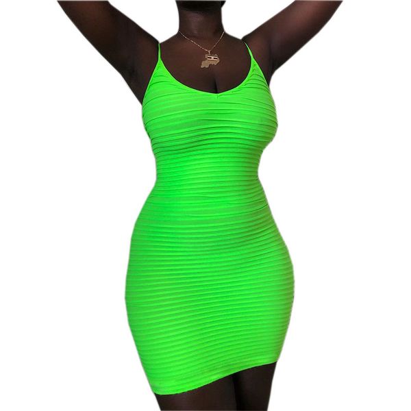 Fluorescent Green Women Tank Dress Summer Fashion Bodycon Sheath Spaghetti Strap Dresses
Fluorescent Green Women Tank Dress Summer Fashion Bodycon Sheath Spaghetti Strap Dresses