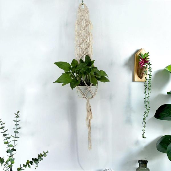 1pc macrame plants hanger hook 4 legs retro flower pot hanging rope holder string home garden balcony decoration wall art
1pc macrame plants hanger hook 4 legs retro flower pot hanging rope holder string home garden balcony decoration wall art