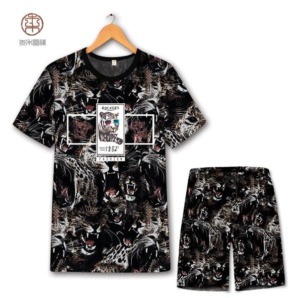 3d leopard printing fashion boutique oversized t shirt and shorts suit summer 2018 new quality soft comfortable mens short sets, Gray
3d leopard printing fashion boutique oversized t shirt and shorts suit summer 2018 new quality soft comfortable mens short sets, Gray