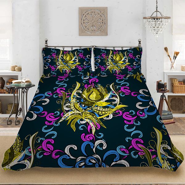 

3d hd print comforter mandala pattern luxury bedding set bedclothes include duvet cover pillowcase print home textile bed linens