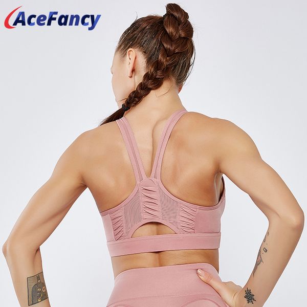 high stretch breathable sport bra acefancy push up yoga underwear bra for running t1917 sport clothes for women gym, White;black
high stretch breathable sport bra acefancy push up yoga underwear bra for running t1917 sport clothes for women gym, White;black