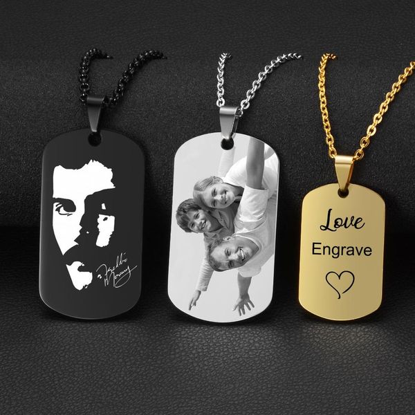 4 colors stainless steel custom engraved necklace dog army tag necklaces personalized name id memorial p pendants jewelry, Silver
4 colors stainless steel custom engraved necklace dog army tag necklaces personalized name id memorial p pendants jewelry, Silver