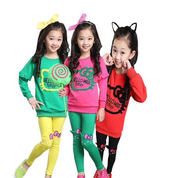 girl clothes two-piece cartoon print long-sleeved t-shirt leggings children's wear cotton 3-12 y child quality clothing sal, White
girl clothes two-piece cartoon print long-sleeved t-shirt leggings children's wear cotton 3-12 y child quality clothing sal, White