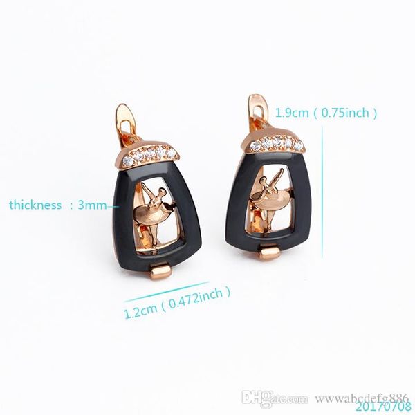popular black ceramic 18 k fine gold gf rare dancer earring with zircon cz for women of gift trend jewelry accessories, Silver
popular black ceramic 18 k fine gold gf rare dancer earring with zircon cz for women of gift trend jewelry accessories, Silver