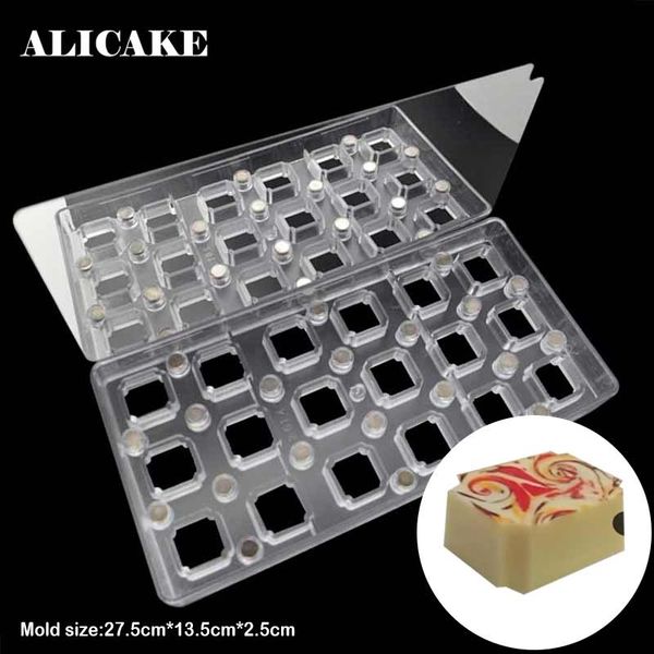 18 holes square shape magnet polycarbonate chocolate mold grade 2pcs transfer paper pastry baking tools moule chocolat
18 holes square shape magnet polycarbonate chocolate mold grade 2pcs transfer paper pastry baking tools moule chocolat