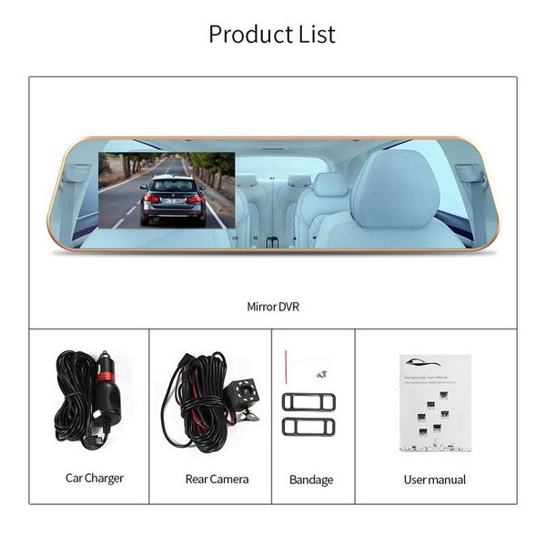 4 inch car dvr camera rearview mirror 120 degree wide angle video recorder dash cam hd 1080p car driving recorder
4 inch car dvr camera rearview mirror 120 degree wide angle video recorder dash cam hd 1080p car driving recorder