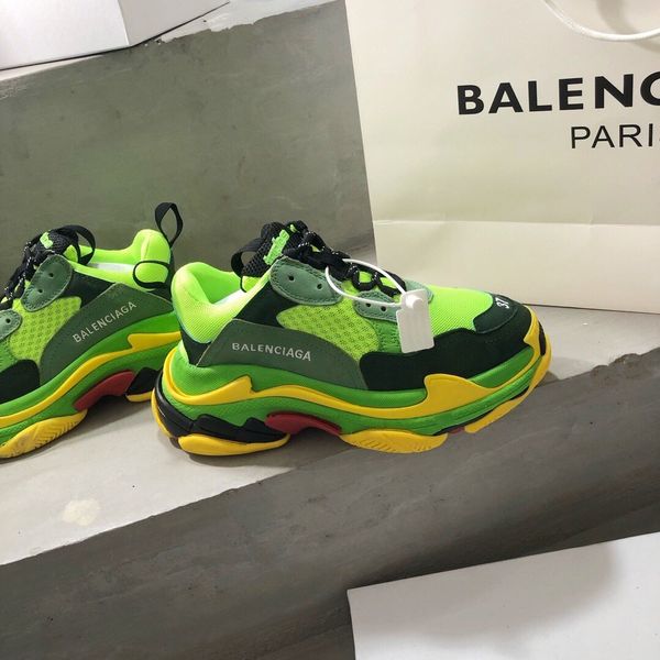original 1: 1 luxury fashion platform men's and women's shoes wild vintage lace casual shoes color matching sneakers 24, Black
original 1: 1 luxury fashion platform men's and women's shoes wild vintage lace casual shoes color matching sneakers 24, Black