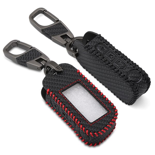 a93 carbon fiber pattern leather key case for starline a93 a63 a39 a36 two way car alarm lcd remote control keychain fob cover
a93 carbon fiber pattern leather key case for starline a93 a63 a39 a36 two way car alarm lcd remote control keychain fob cover