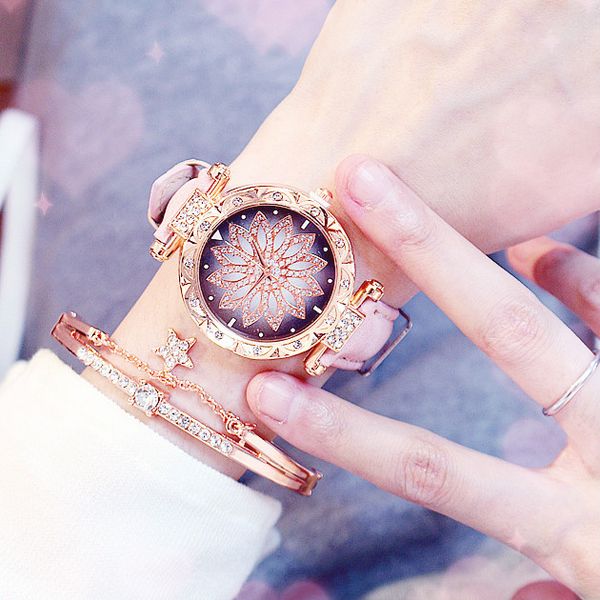 women starry sky watch luxury rose gold diamond watches ladies casual leather band quartz wristwatch female clock zegarek damski, Slivery;brown
women starry sky watch luxury rose gold diamond watches ladies casual leather band quartz wristwatch female clock zegarek damski, Slivery;brown