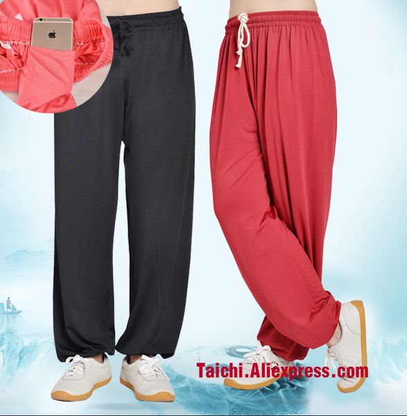 tai chi pants wushu martial art pants modal fabric black pink red blue purple white, Black;red
tai chi pants wushu martial art pants modal fabric black pink red blue purple white, Black;red