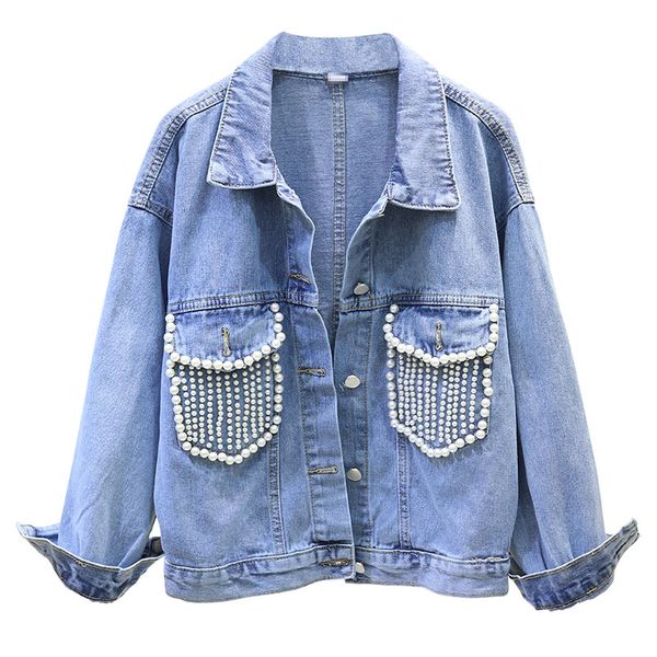 pearls beading denim clothing for women spring tassel luxury denim jacket for women vintage harajuku coat female loose jean coat, Black;brown
pearls beading denim clothing for women spring tassel luxury denim jacket for women vintage harajuku coat female loose jean coat, Black;brown