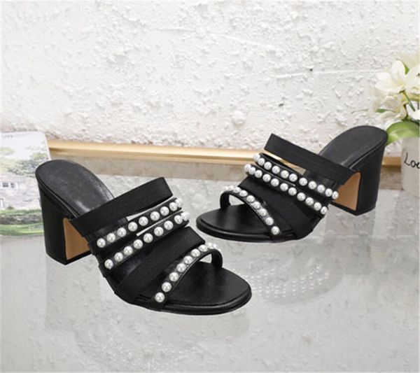 fashion pearl summer women high heels sandals slippers minimalist sandals women beach shoes casual, Black
fashion pearl summer women high heels sandals slippers minimalist sandals women beach shoes casual, Black