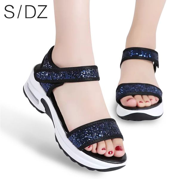 summer sandals women 2020 bling glitter sandalias woman platform sandals plus size flip flop ladies slip-on casual shoes female, Black
summer sandals women 2020 bling glitter sandalias woman platform sandals plus size flip flop ladies slip-on casual shoes female, Black