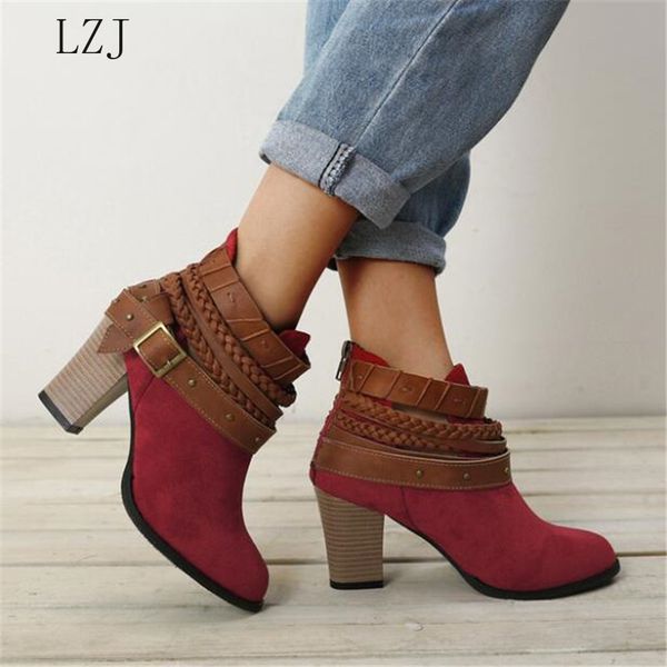 2019 spring and autumn and winter new foreign trade large size women's shoes fashion non-slip thick with ankle boots plus size, Black
2019 spring and autumn and winter new foreign trade large size women's shoes fashion non-slip thick with ankle boots plus size, Black