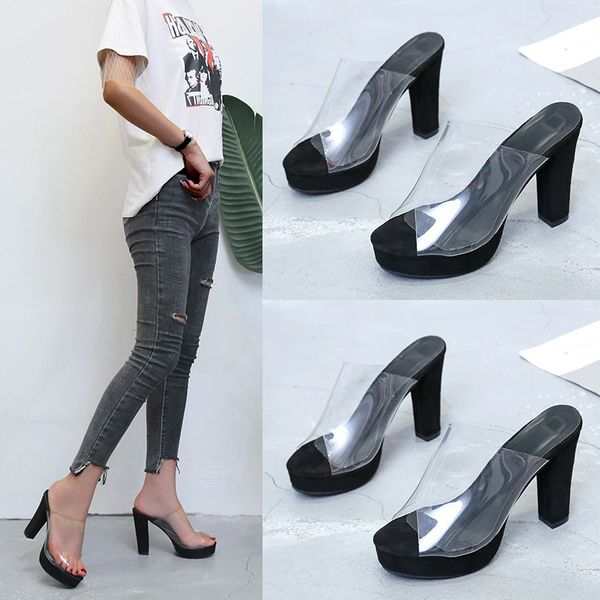 sandals summer rome women casual slippers slides square heel platform high 8 cm transparent wedges, Black
sandals summer rome women casual slippers slides square heel platform high 8 cm transparent wedges, Black