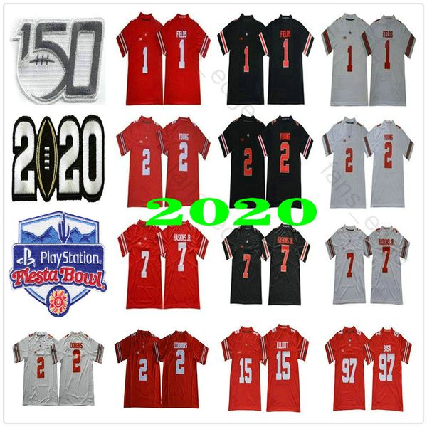 2020 ohio state buckeyes justin fields jersey osu playoff #1 #2 chase young jk dobbins 15 elliott nick bosa master teague 150th fiesta bowl, Black
2020 ohio state buckeyes justin fields jersey osu playoff #1 #2 chase young jk dobbins 15 elliott nick bosa master teague 150th fiesta bowl, Black