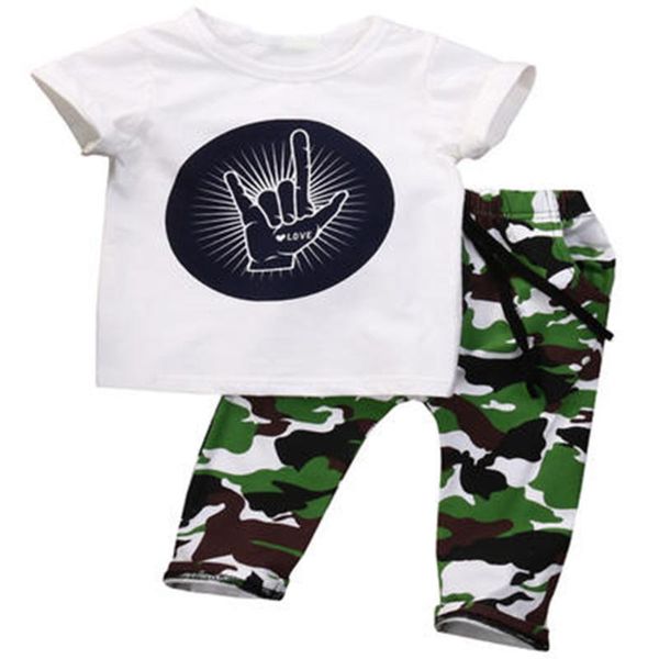 new in fashion stylish infant toddler baby shirt kids boys casual clothes boy rock gesture short t-shirt pants outfit set, White
new in fashion stylish infant toddler baby shirt kids boys casual clothes boy rock gesture short t-shirt pants outfit set, White