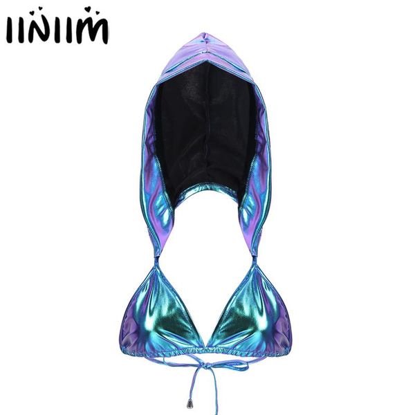 bras sets mini women shiny metallic deep v bikini hooded crop micro bustier vest streetwear clubwear rave dance tank, Red;black
bras sets mini women shiny metallic deep v bikini hooded crop micro bustier vest streetwear clubwear rave dance tank, Red;black