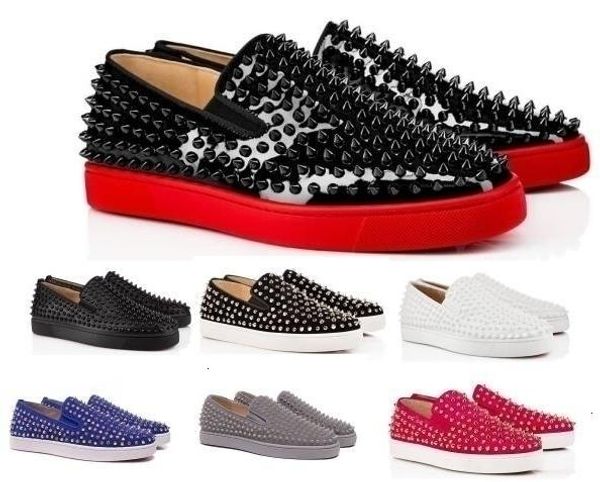 red bottom sneakers casual shoes mens womens low silver designer full spikes roller boat flats skateboard loafers design man woman shoe, Black
red bottom sneakers casual shoes mens womens low silver designer full spikes roller boat flats skateboard loafers design man woman shoe, Black