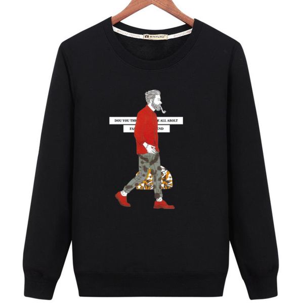 2019 trend mens hoodies loose print old man carring a bag pattern design long sleeve o neck pullover man sport hoodie ing, Black
2019 trend mens hoodies loose print old man carring a bag pattern design long sleeve o neck pullover man sport hoodie ing, Black