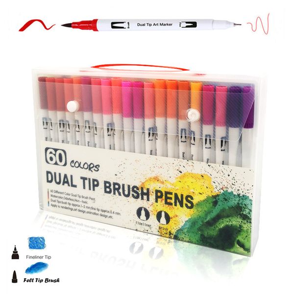 12/24/36/48/72/100pcs colors fineliner dual tip brush pens drawing painting watercolor art marker pens sketching school supplies
12/24/36/48/72/100pcs colors fineliner dual tip brush pens drawing painting watercolor art marker pens sketching school supplies