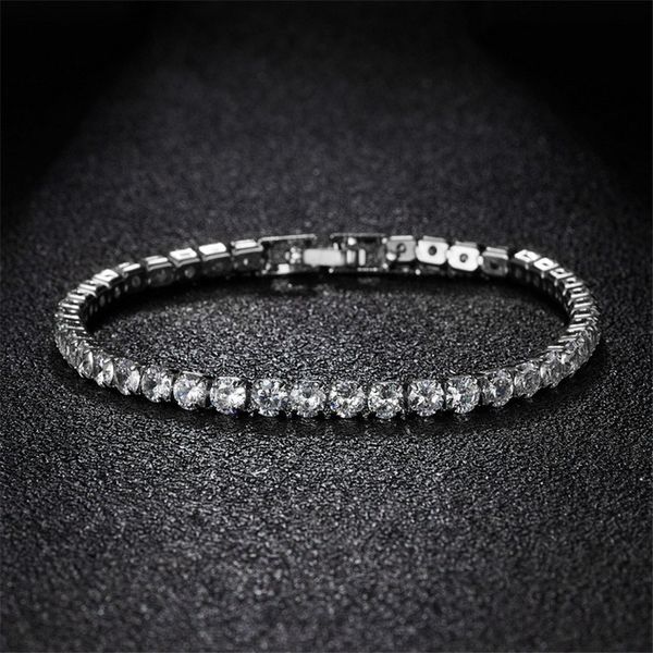 cubic zircon tennis chain bracelet copper material gold silver full rhinestone box clasp metal bracelet for women men jewelry, Black
cubic zircon tennis chain bracelet copper material gold silver full rhinestone box clasp metal bracelet for women men jewelry, Black