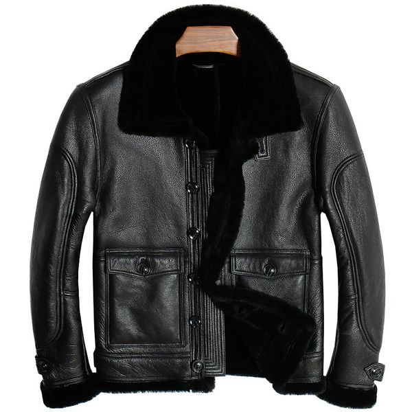 brand new mens 100% shearling jacket,man genuine leather jackets.winter thick sheep fur coat,soft sheepskin, Black
brand new mens 100% shearling jacket,man genuine leather jackets.winter thick sheep fur coat,soft sheepskin, Black