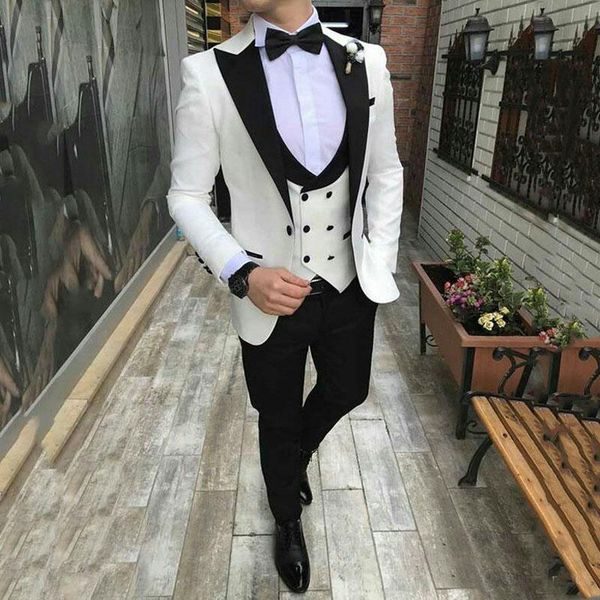 black peaked lapel groom tuxedos wedding man suits prom party 3 pieces designs costume homme jacket+pants+vest, Black;gray
black peaked lapel groom tuxedos wedding man suits prom party 3 pieces designs costume homme jacket+pants+vest, Black;gray