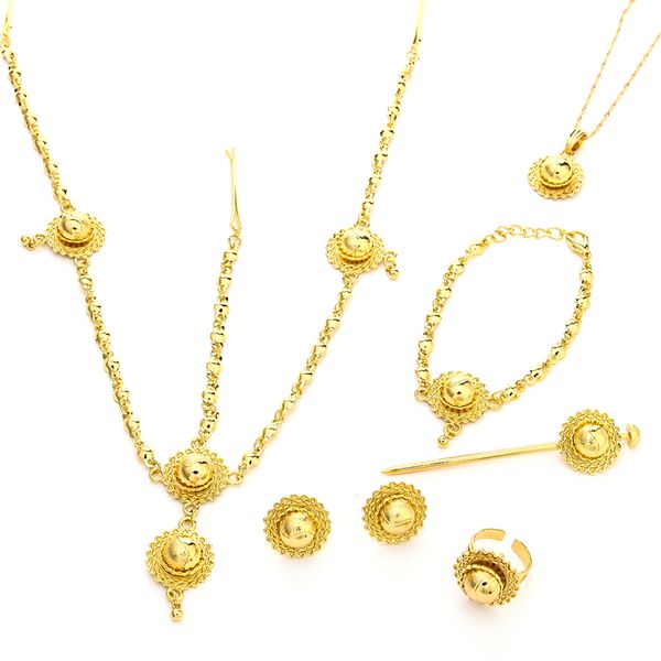 ethiopian gold sets necklace pendant earrings ring hairpin bracelet hair chain 24k gold color sudan eritrea set, Black
ethiopian gold sets necklace pendant earrings ring hairpin bracelet hair chain 24k gold color sudan eritrea set, Black