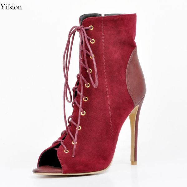 rontic new arrival women ankle boots stylish thin high heels boots charm peep toe wine red club wear shoes women us size 4-15, Black
rontic new arrival women ankle boots stylish thin high heels boots charm peep toe wine red club wear shoes women us size 4-15, Black