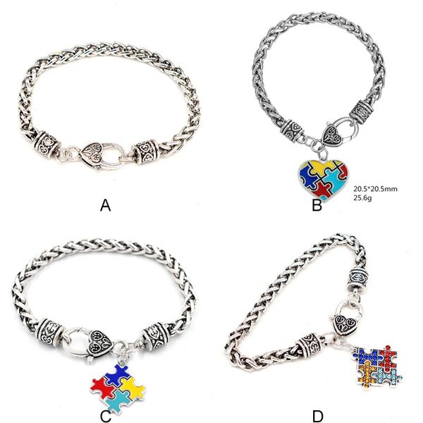 1pc jewellery gifts autism awareness puzzle bracelet with diamonds for children romantic charm bangles
1pc jewellery gifts autism awareness puzzle bracelet with diamonds for children romantic charm bangles