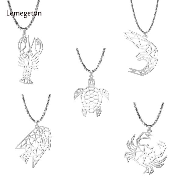 lemegeton shrimp crab lobster fish necklace sea turtle tortoise necklace man stainless steel ocean animals necklaces jewelry, Silver
lemegeton shrimp crab lobster fish necklace sea turtle tortoise necklace man stainless steel ocean animals necklaces jewelry, Silver