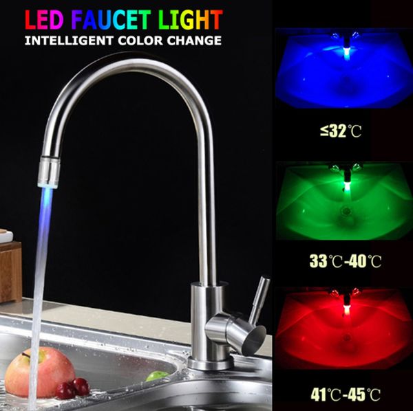 led faucet light water stream tap temperature controlled lights changing glow for nozzle shower head kitchen bathroom 3 colors
led faucet light water stream tap temperature controlled lights changing glow for nozzle shower head kitchen bathroom 3 colors