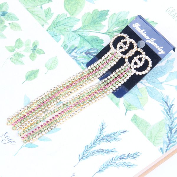 european and american brand designer cross-border jewelry new tassel earrings long exaggerated super flash retro tide brand earrings, Golden
european and american brand designer cross-border jewelry new tassel earrings long exaggerated super flash retro tide brand earrings, Golden