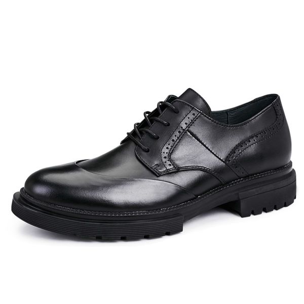 cowhide thick soles genuine leather shoes men,lace-up business men dress shoes mens men, Black
cowhide thick soles genuine leather shoes men,lace-up business men dress shoes mens men, Black