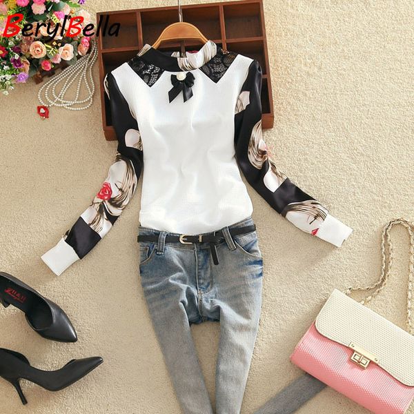 spirng women blouses summer stand collar chiffon blusas slim long sleeve white red girls printed feminina shirts
spirng women blouses summer stand collar chiffon blusas slim long sleeve white red girls printed feminina shirts