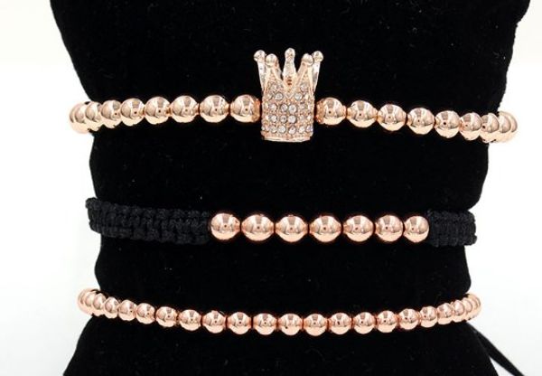4mm 3pcs/lot 34 gold silver copper cz zircon cubic zirconia elastic ball bead crown punk macrame charm bracelet bangles, Black
4mm 3pcs/lot 34 gold silver copper cz zircon cubic zirconia elastic ball bead crown punk macrame charm bracelet bangles, Black