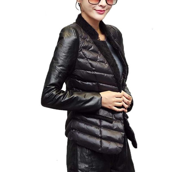 retrieve winter down cats get hard women short jacket stylish black slender bomber women's jacket easy to wear two pieces