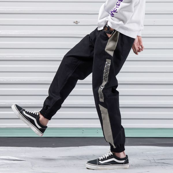2020 spring and summer new youth popular men's stitching loose large size overalls fashion casual nine-point pants m-5xl, Black
2020 spring and summer new youth popular men's stitching loose large size overalls fashion casual nine-point pants m-5xl, Black